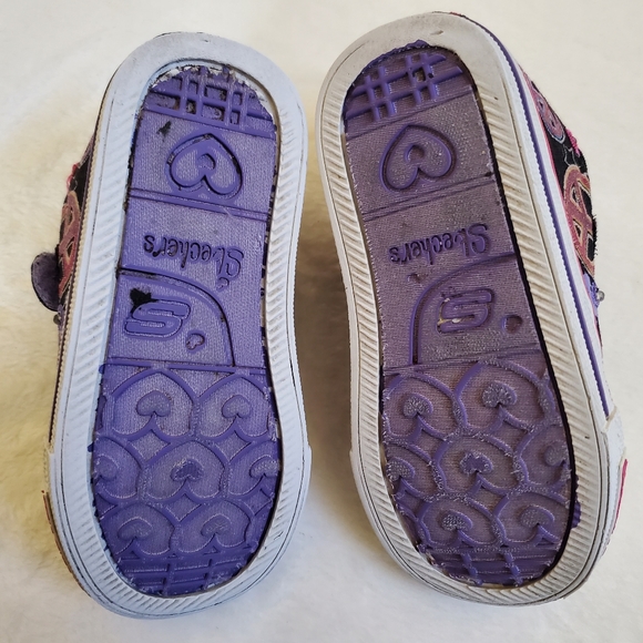 Skechers Twinkle Toes Light Up Toddler Girls Shoes Size 7 - Picture 13 of 13